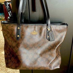 COACH signature tote